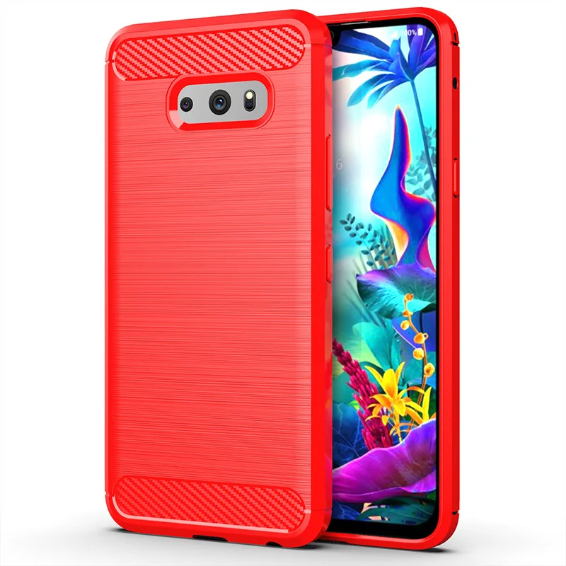 Для LG V50S чехол Силиконовый прочный армированный мягкий чехол для LG V50S защитный чехол для телефона Чехлы Fundas Coque