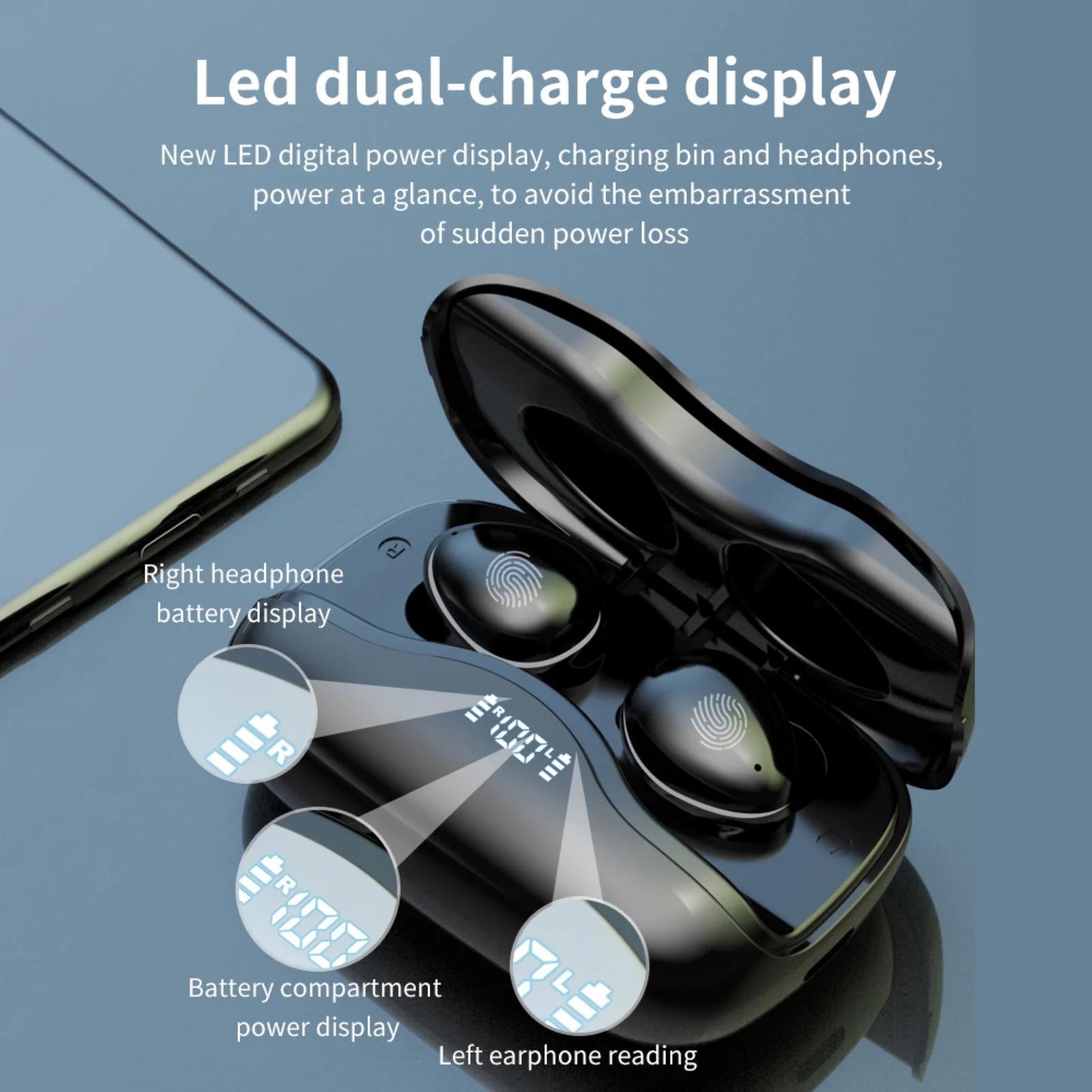 W16 TWS Bluetooth V5 0 Wireless In Ear Headset Earphone with Microphone HiFi Wireless Headphones Auriculares Bluetooth