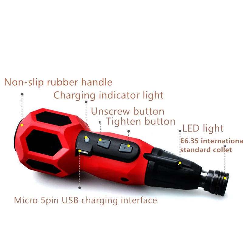 

MWT Electric Screwdriver Set Mini Cordless Drill Lithium Electric Driver Rechargeable Multi-function Imported Power Tools