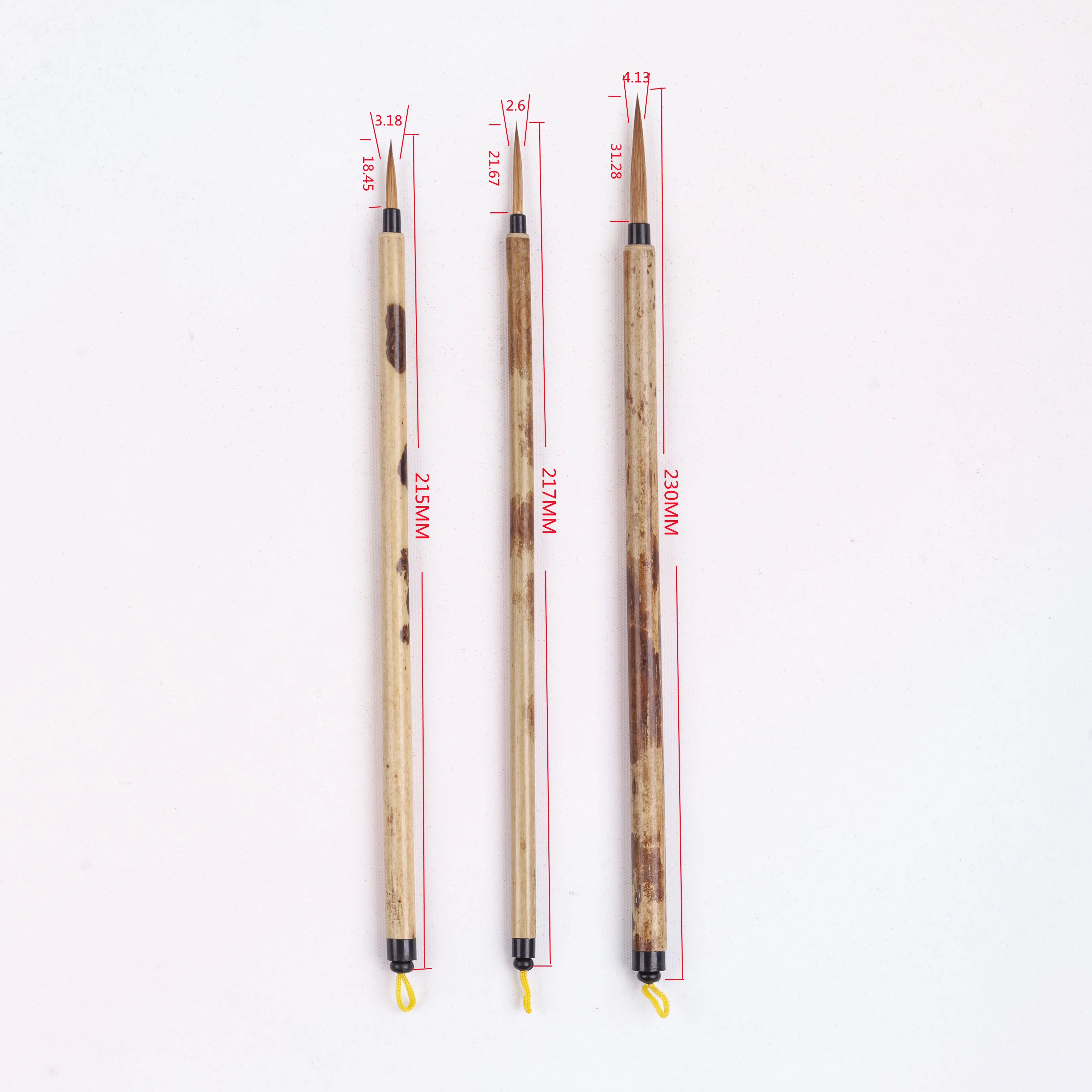 cabelo caligrafia escova caneta antigo roteiro chinês escrita desenho alça de bambu