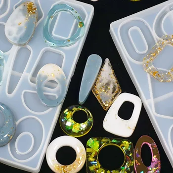

Multi Earring Silicone Resin Molds Jewelry Making Mold For UV Epoxy Jewelry Tools DIY Eardrop Pendants