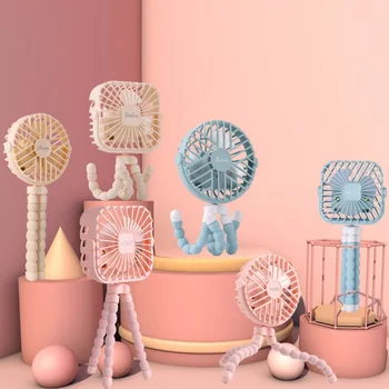 

Usb Mini Mute Third Gear Fans Electric Portable Hold Exquisite Tripod Small Fans Household Electrical Desktop Electric Fan 6