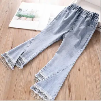

2020 Baby Kids Spring Jean Sequined Tassel Pants, Children Fashion Trousers 5 pieces/lot, Wholesale