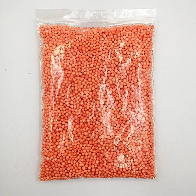 Orange Red 10 г/упак. разноцветные шарики из пенопласта, шарики для самостоятельной сборки, аксессуары для снежной грязи, мелкий пенопластовый Бисер для пенного наполнителя - Цвет: Orange Red
