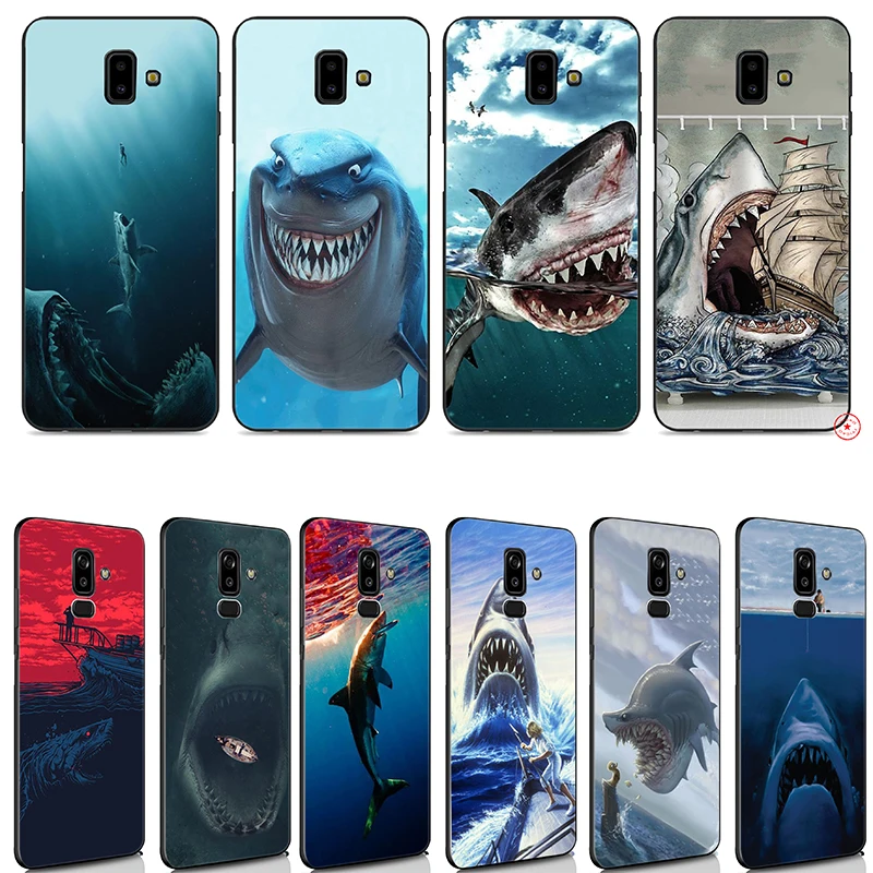 Shark Animal Funny Soft Case for Samsung Galaxy J8 J7 Duo J6 J4 Plus Prime 2018 TPU Silicone |