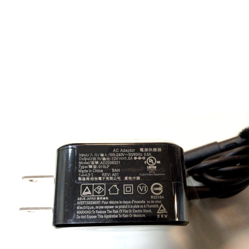 Блок питания для Asus nexus Chrome player Tablet AC US plug 12V 1.5A 18W Laptop|Адаптеры ноутбуков| |