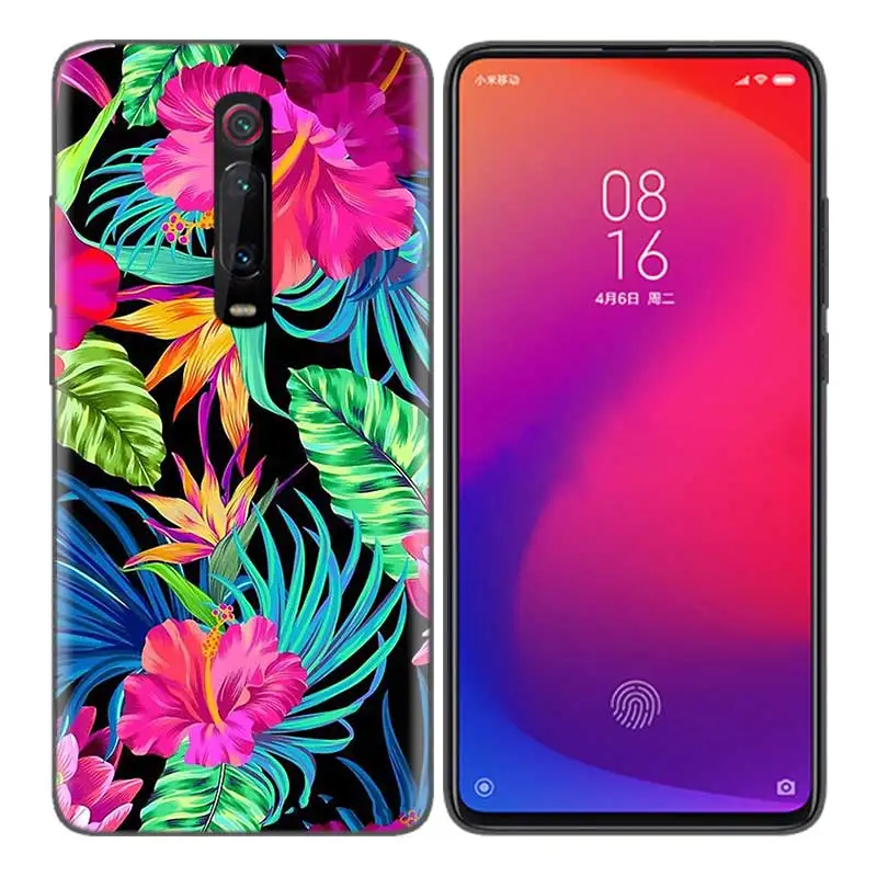 Серый Черный мягкий силиконовый чехол для Xiaomi mi 9T CC9 Red mi 4 4X5 6 6A 7 7A Note Plus K20 Pro F1 Tampa Осенняя яркая масляная painti - Цвет: Серый