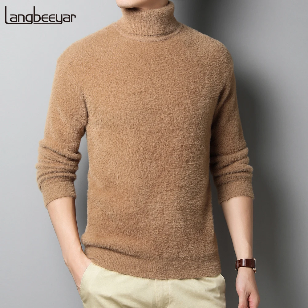 

2020 New Brand Casual Fashion Warm Thick Velvet Winter Hoodies For Men Tracksuit Turtle Neck Pullover Sweatshirt Men Clothes