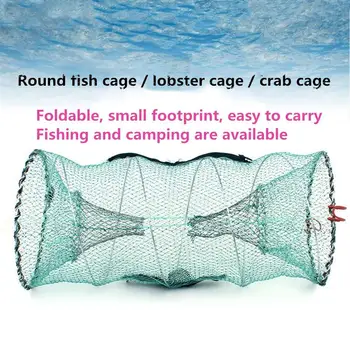 

1pcs Fishing Net Lure Shrimp Cage Automatic Foldable Spring Lobster Fishing Tool Accessories