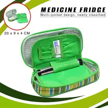 2-Слои Портативный медицина диабетический инсулиновый охлаждающий чехол охлаждение пакет льда сумка дорожный футляр кулер "Ланч Бокс Алюминий мешок для льда