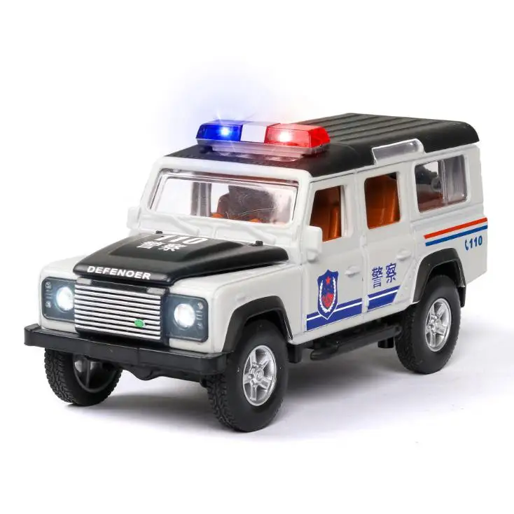1/32 Diecasts& игрушечный автомобиль защитник модель автомобиля со звуком и светильник коллекция автомобиля игрушки для детей подарок brinquedos