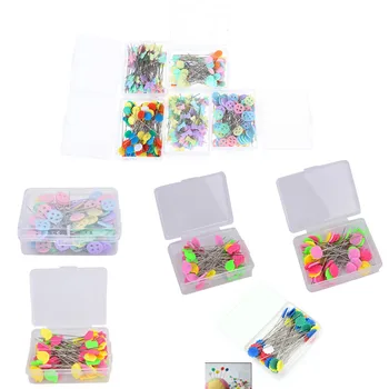 

50-100Pcs/set Patchwork Needle Craft Flower Button Head Pins Embroidery Pins For DIY Quilten Tool sewing Accessoires