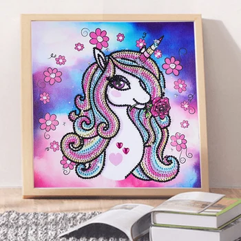 

Diamond Painting Cartoon Unicorn Princess Pony flower alien Mosaic Cross Stitch Rhinestone Embroidery Home kids Bedroom Decor