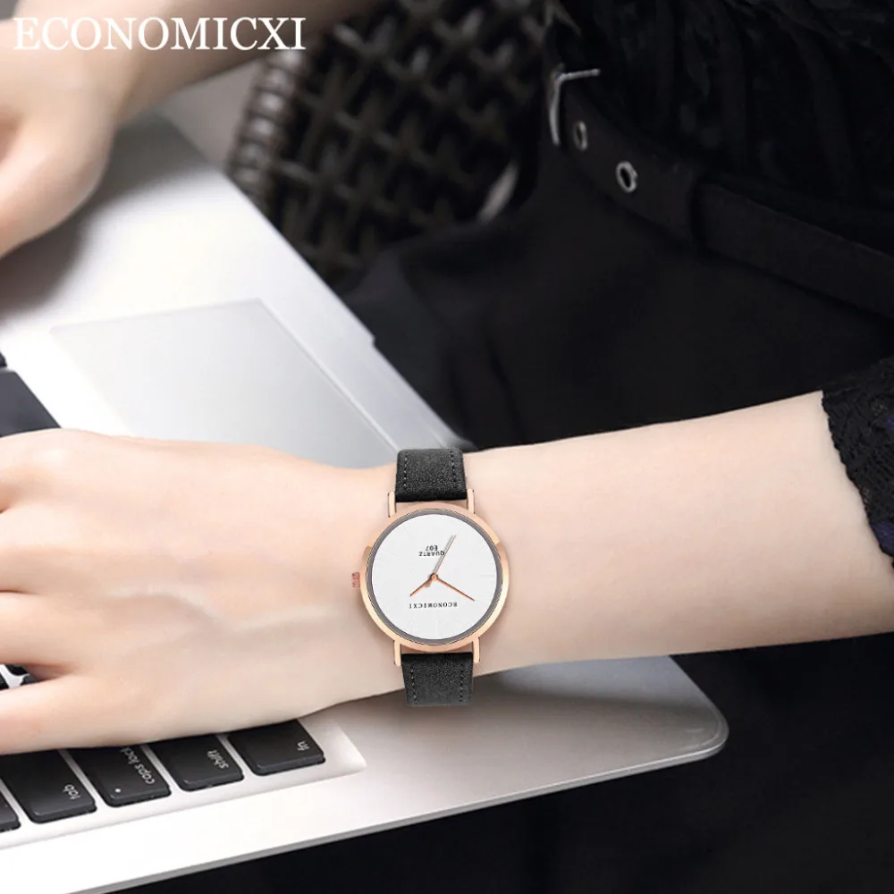 Лидер продаж, женские часы, аналоговые, повседневные, Reloj Mujer, с кожаным ремешком, кварцевые наручные часы, женские часы, siple, роскошные часы с циферблатом
