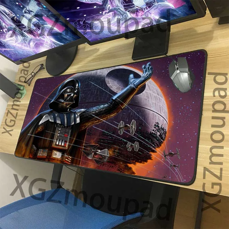 XGZ, для девочек, на переднюю линию, комиксы, на заказ, большой игровой коврик для мыши, черный, изысканный замок, края, компьютерная клавиатура, Настольный коврик, резиновый, нескользящий