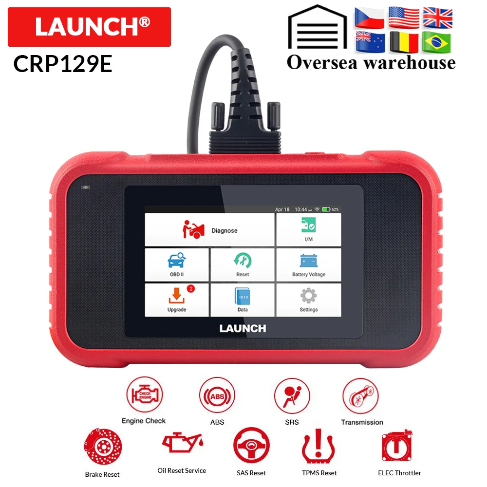 LAUNCH x431 CRP129E OBD2 автомобильный сканер ENG ABS SRS диагностический инструмент EPB масло SAS