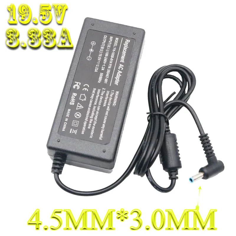 

19.5V 3.33A Laptop power Supply For HP Envy 14K00TX Pavilion 15-e000si Adapter Envy14 E027TX Laptop Charger ADP-65HB Laptop AC