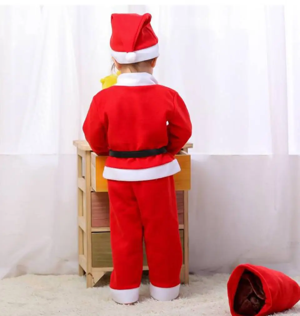 Новинка года, модный детский комплект одежды для маленьких девочек и мальчиков возрастом от От 1 до 12 лет, платье для девочек+ шаль/топы для мальчиков+ штаны, рождественские костюмы из 2 предметов