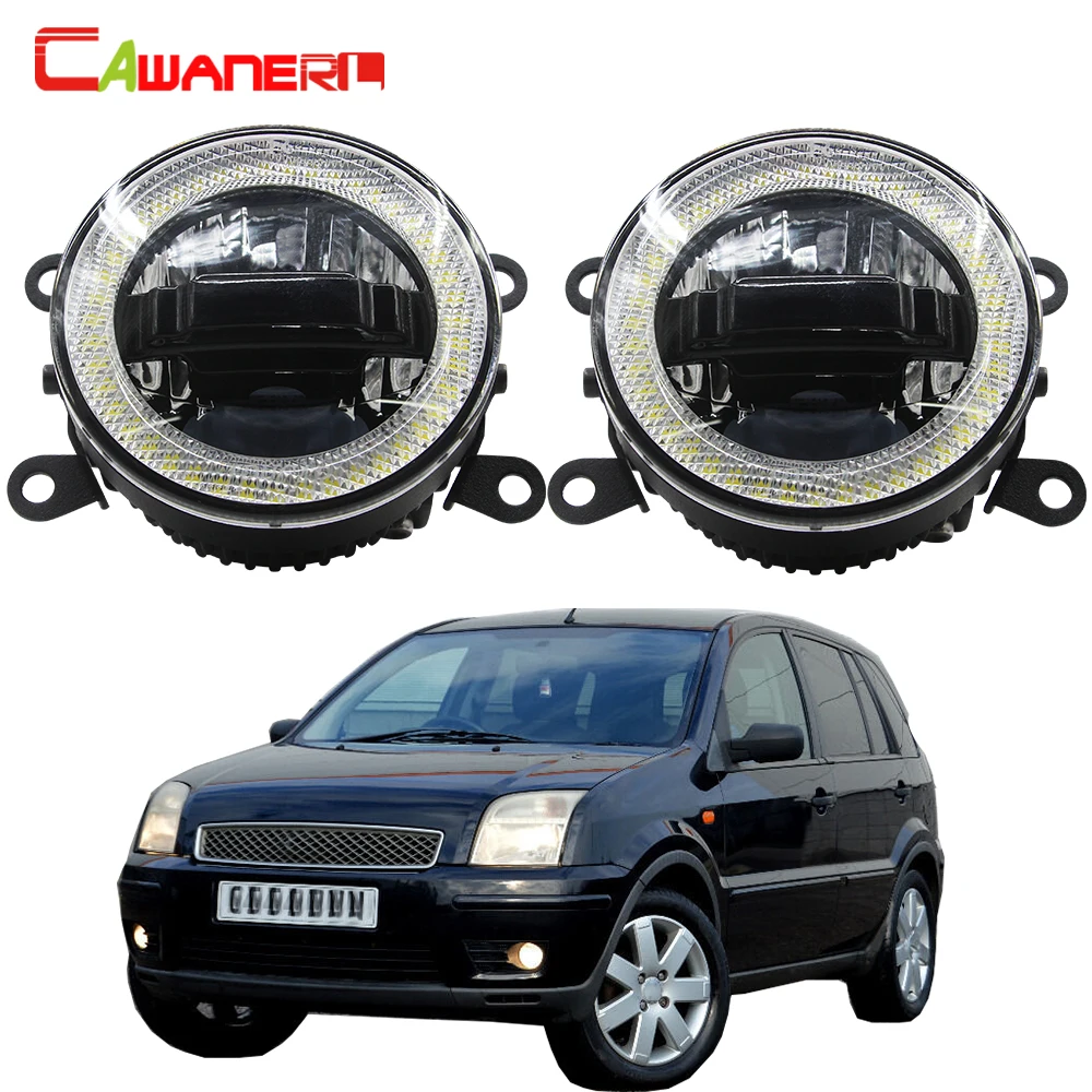  Cawanerl For Ford Fusion Estate JU 2002-2008 Car LED Bulb Fog Light Daytime Running Lamp DRL Angel  - 4000105237754