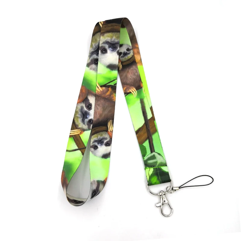 

Animal Sloth Cartoon Neck Strap Lanyard for Keys ID Card Gym Mobile Phone Straps USB Badge Holder DIY Hang Rope Keycord Lanyards