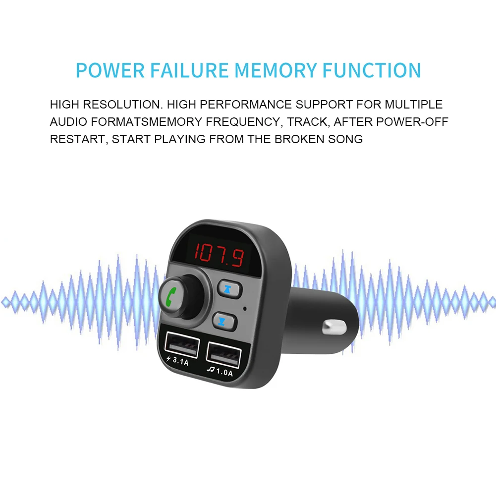 USB зарядное устройство Hands Free беспроводной fm-передатчик Bluetooth Музыка TF карта портативный автомобильное аудио-радио адаптер MP3-плеер вызов