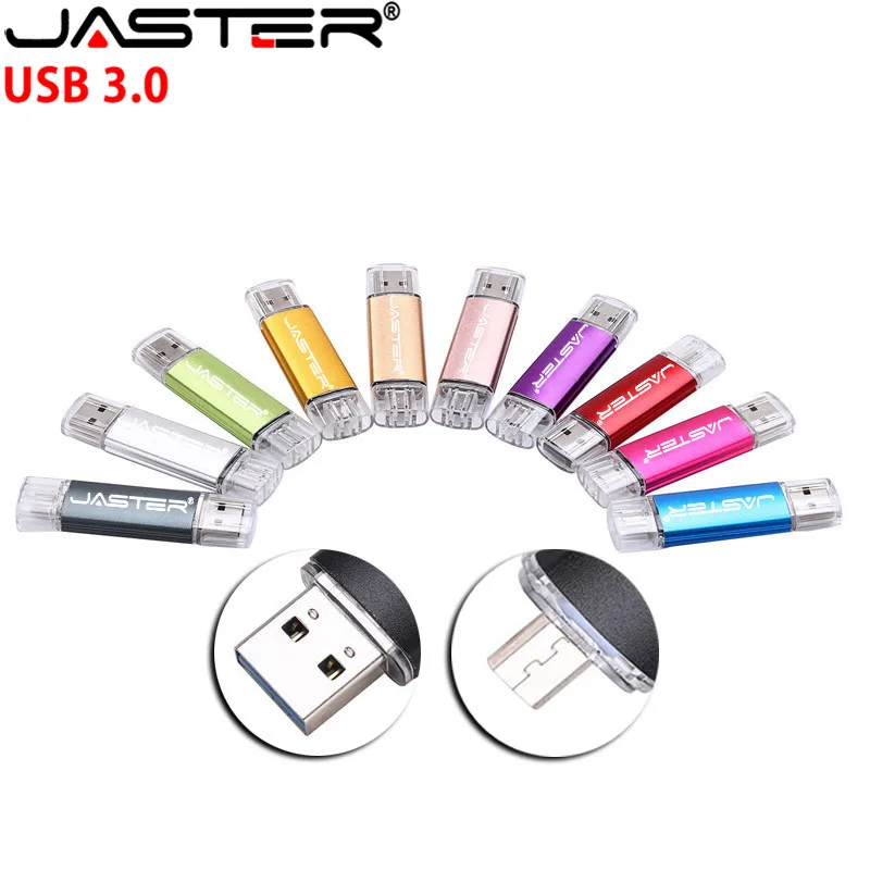 Высокоскоростной флеш-накопитель USB 3,0, OTG, 128 ГБ, 64 ГБ, Micro Usb накопитель для Android/PC, 32 ГБ, 16 ГБ, флеш-накопитель