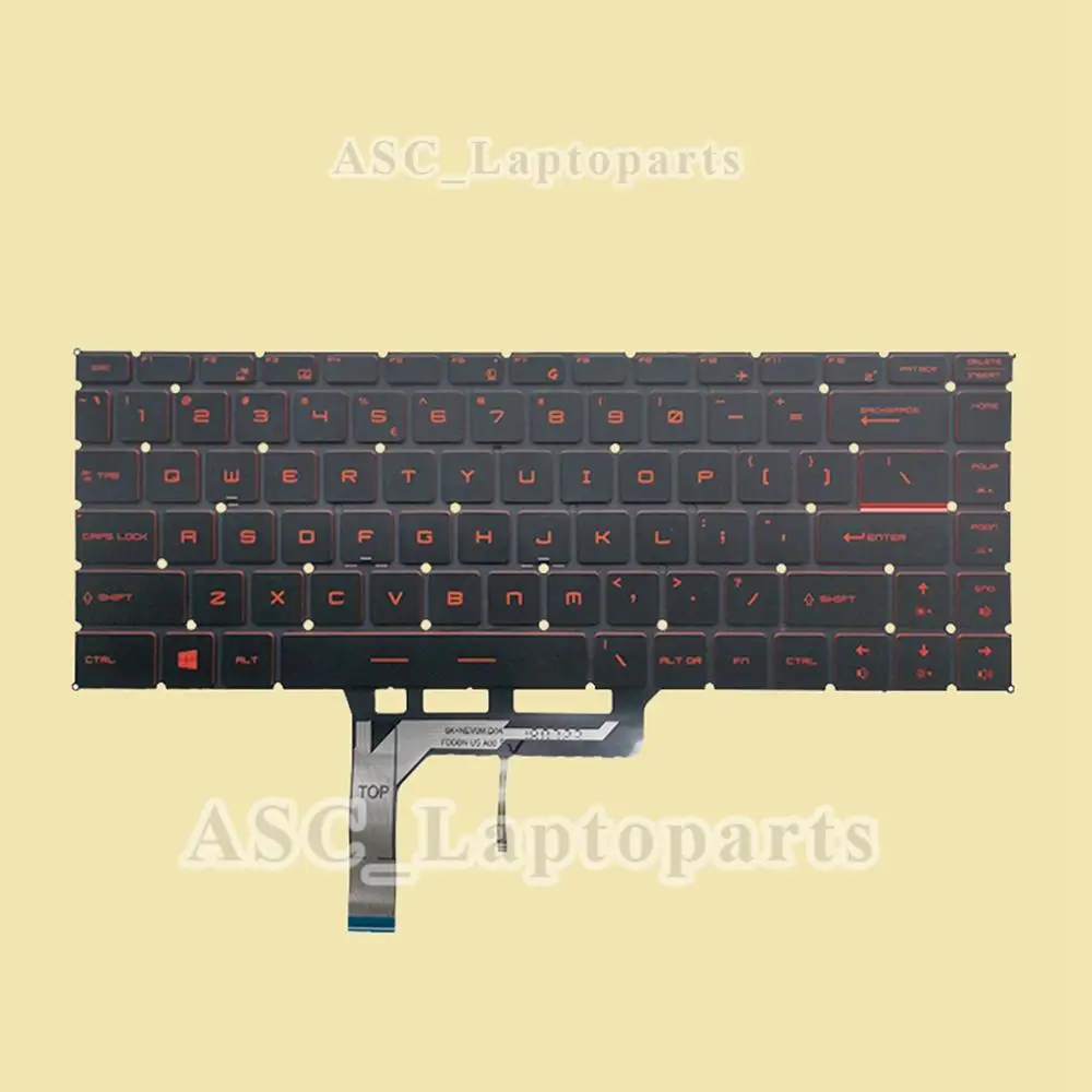 Qwerty Teclado com Retroiluminação para Laptop Msi Gf63 8rc Gf63 8rd Novo us - Imagem 4