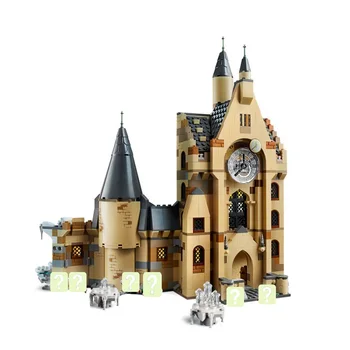 

Building Blocks toy ABS plastic Building Blocks set Bell Tower Castle Light Street View Building Assembled Building Blocks