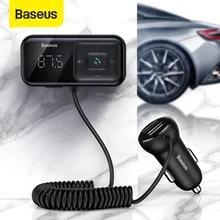 Baseus Bluetooth Car Kit Auto FM Transmitter Modulator Mp3 Player Mit 3,1 EINE USB Auto Ladegerät Aux Bluetooth Adapter