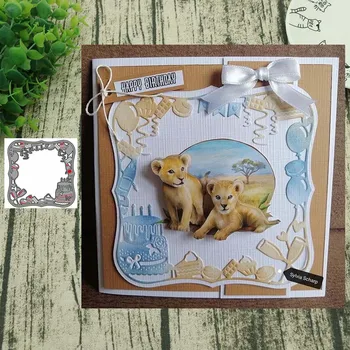 

Metal Cutting dies Cake border frame Die Cut Scrapbooking Paper Craft Handmade Card Punch Art Cutter Decorative Stencil