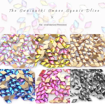 

Cross-Border Exclusive Nail Jewelry Diamond Glass ping di zuan Diamond Plane mei jia zuan Shaped zuan wang Red 10 A