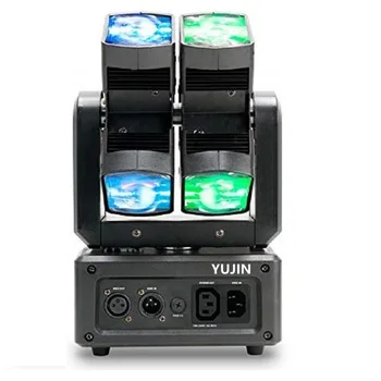 

4pcs/lot Hot Wheels 10W led Powerful 8 Quad Beam Moving Head Stage Light For Party