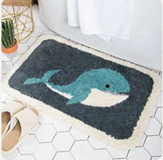 

Anti-skid carpet for bathroom, absorbent carpet for kitchen, cartoon design