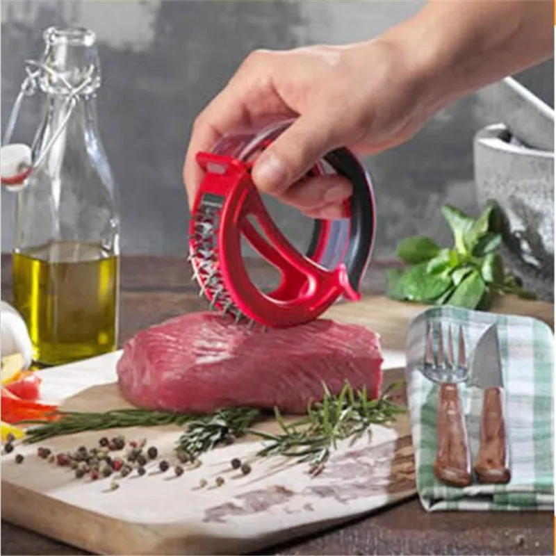 Stainless Steel Meat Tenderizer Needle Spikes Knife Blades Tool Kitchen Cook C319