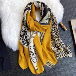 Fashion Autumn Viscose Scarf Sexy Animal Leopard Dot Pattern Beach Hijab Shawls and Wraps Female Foulards Echarpe Muslim Hijab