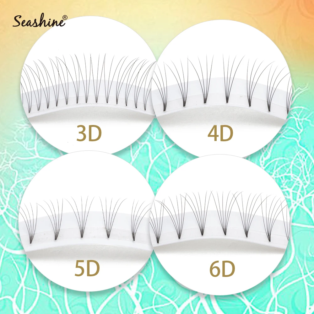 Seashine Premade вентиляторы короткий стебель русский объем ресниц расширение высокого
