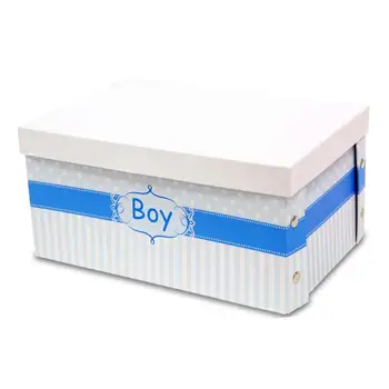 

Rectangular box child carton for boy (boy) in blue tones. Detachable