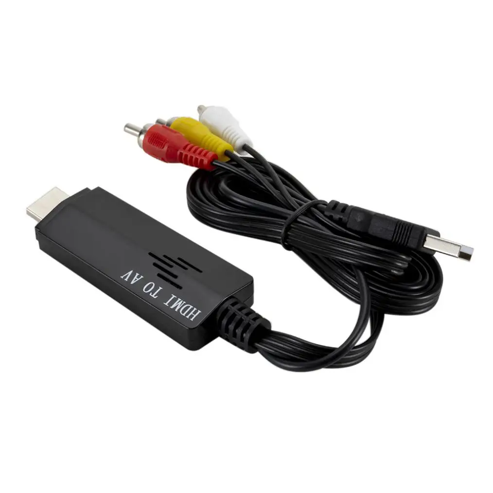 Длинный 1080P HDMI К AV RCA HD конвертер Кабель-адаптер для отдельных лиц/семьи