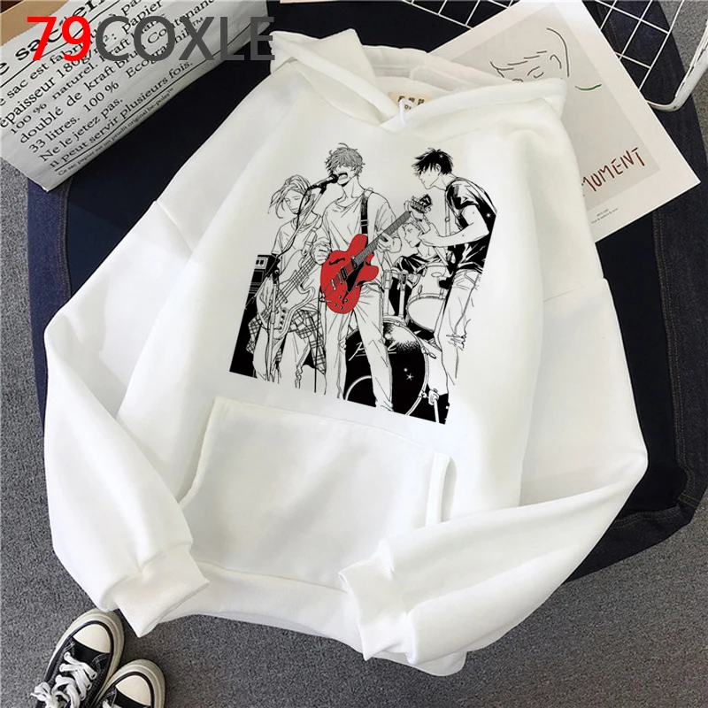 Sweatshirts Male Hoodies Men Manga Anime-Sleeve Yaoi Given Mafuyu Kawaii Cartoon Music