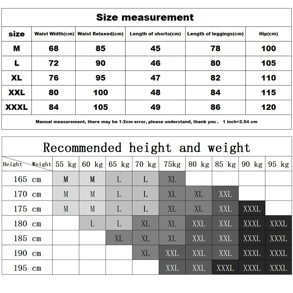 Running Shorts Mens Leggings and shorts 2 in 1 Double layer Gym Fitness Sportswear Short pants Jogger Training Jogging Clothing