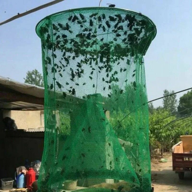 

2pcs Hanging Flycatcher Reusable Folding Fly Trap Mosquito Trap Top Catcher Fly Wasp Insect Bug Killer Fly Catcher Pest Control