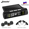 Sistema de Monitoreo de presión de neumáticos jantee Car TPMS carga Solar HD Digital LCD pantalla automático sistema de alarma inalámbrico con 4 sensores ► Foto 1/6