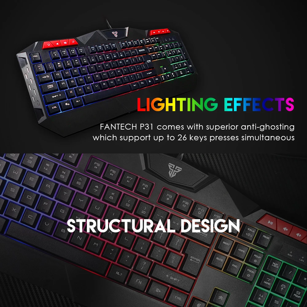 Fantech P31 Keyboard, Mouse and Mousepad 6