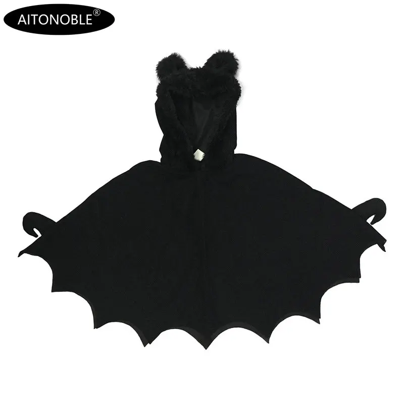 Aitonoble New Costume Child Cute Girls Costume Supergir Cloak Kids Cloak Cosplay Halloween Manteau
