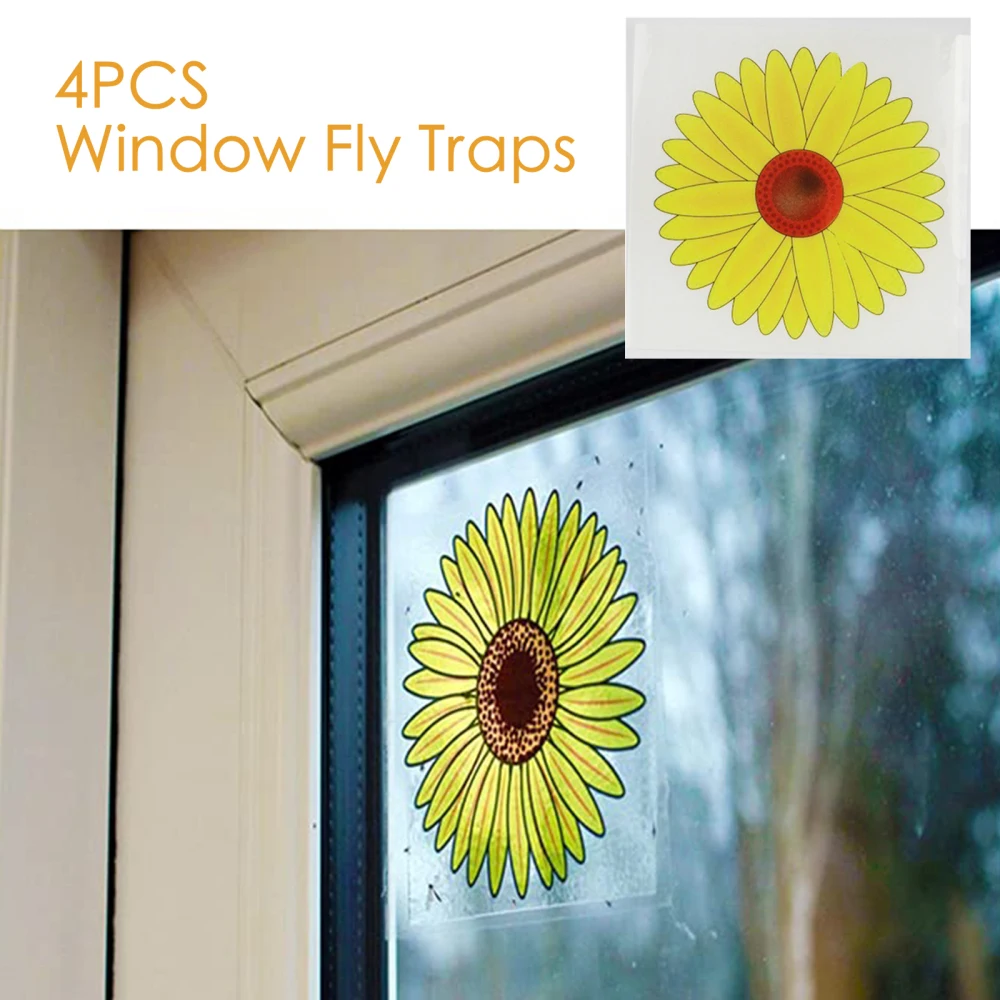 30Pcs Fruit Fly Trap, Fly Trap Window Sticker Floral Style Fly Killer, Fly  Catcher Indoor For Home Use, No Toxic And Odor Free Fly Paper For Home Use