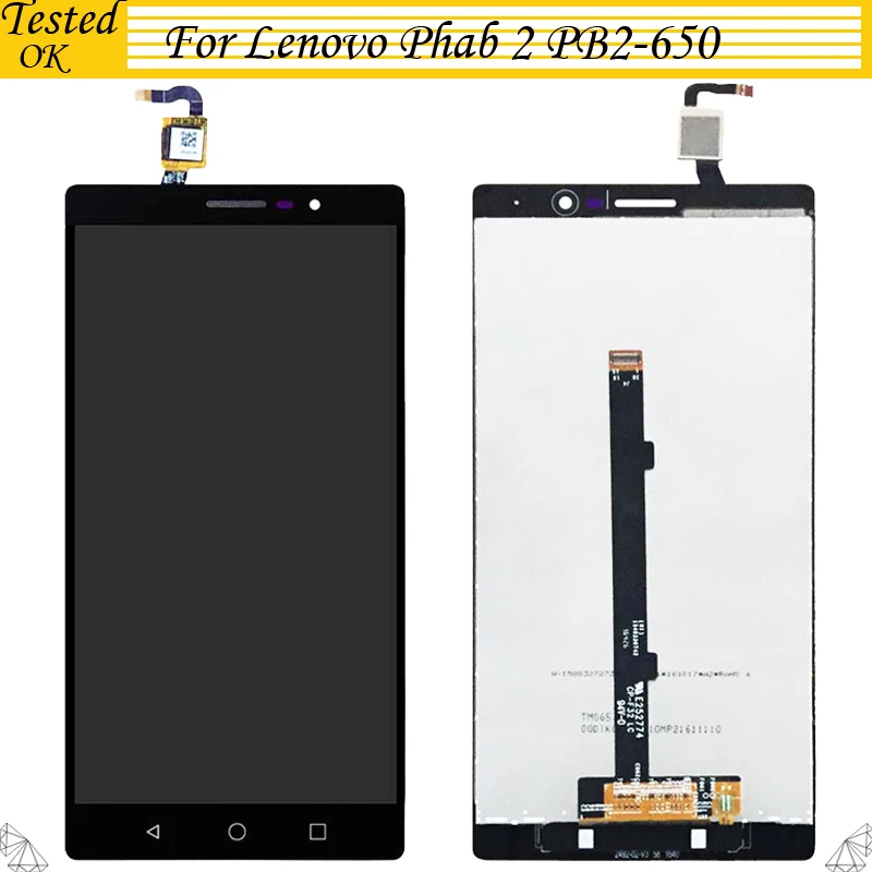 100% протестированная работа для Lenovo Phab2 Phab 2 PB2-650 PB2-650N PB2-650M PB2-650Y ЖК-дисплей и