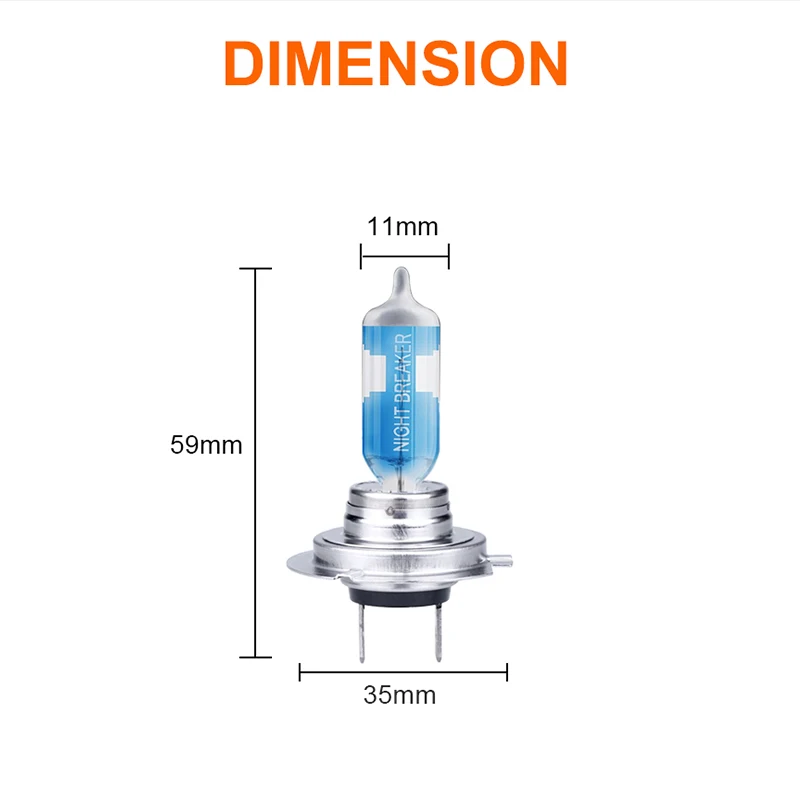 OSRAM Автомобильный свет h7 55 Вт 12 В PX26D 10X2BOX4F дальний ближний свет 3750 к водонепроницаемый автомобильный галогенный дальнего света фара 64210NL 1 пара