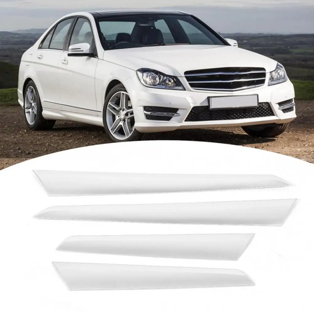 4 шт. для benz C Class W204 W204 2008-, декоративная панель для межкомнатной двери автомобиля, накладка рамы, автомобильные аксессуары