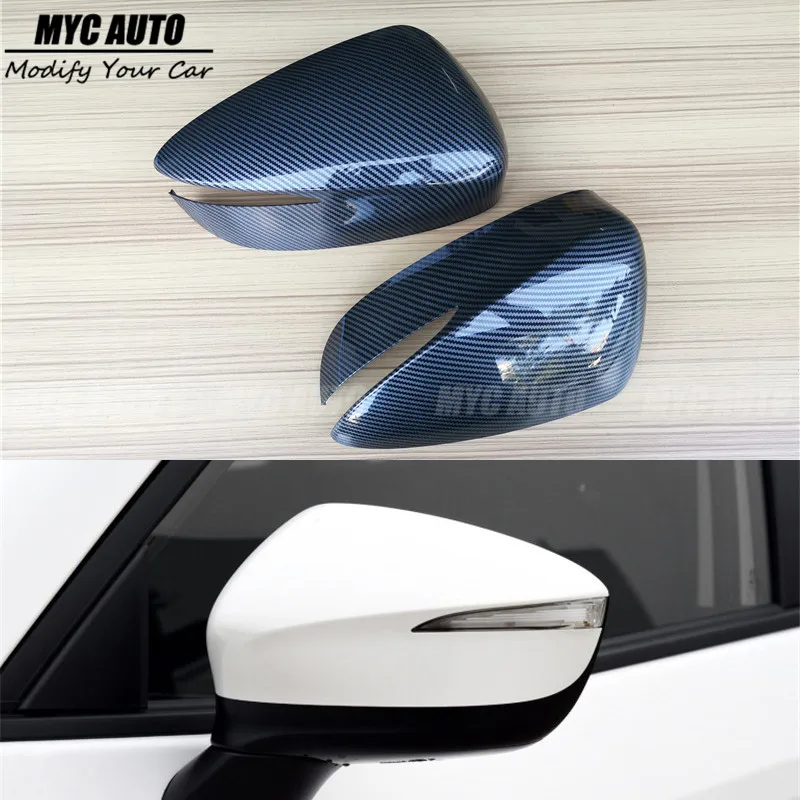 Зеркальный чехол из углеродного волокна для Mazda CX3 CX4 CX5 2013-20019 сменная Стильная крышка зеркала заднего вида