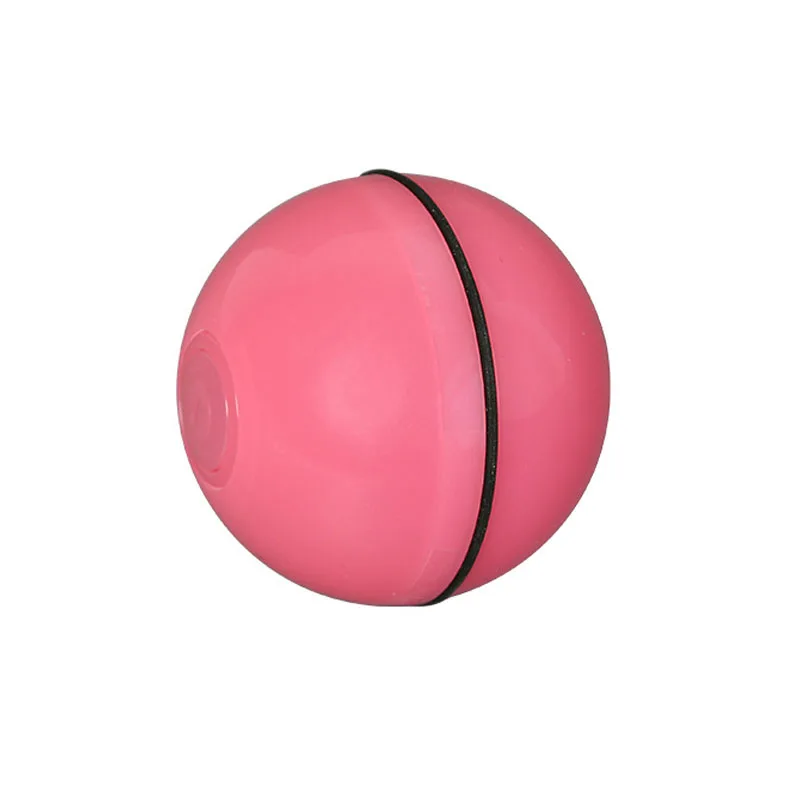 pink Умный интерактивный игрушечный мяч для питомца, автоматический прокатный USB Перезаряжаемый светодиодный светильник, игрушка для домашних животных, домашняя игрушка для кошек и собак, светящиеся шарики - Цвет: pink